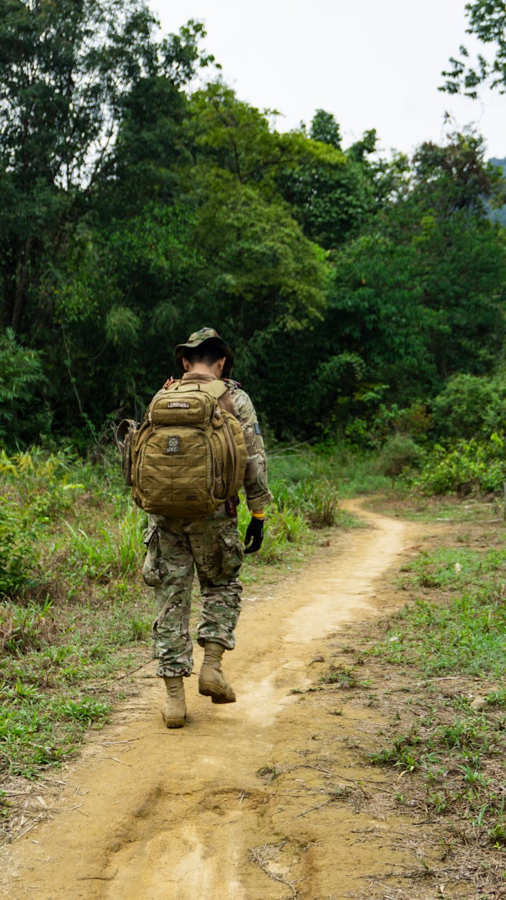 One boot in front of the&nbsp;other